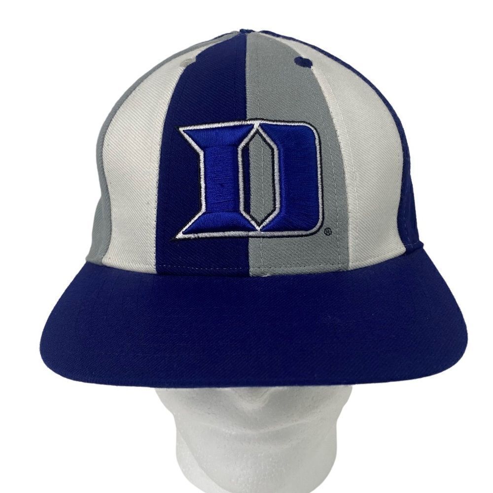 Vintage Duke Blue Devils Twins Enterprise Pinwheel 7 1/4 Fitted Hat
